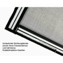 Master Slim POLLENSCHUTZ - Fliegengitter Alu Fensterbausatz 130 x 150 cm anthrazit